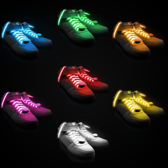 LED Light Up Shoelaces Orange