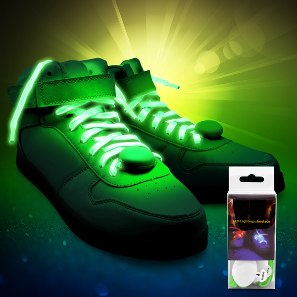 LED Light Up Shoelaces Green