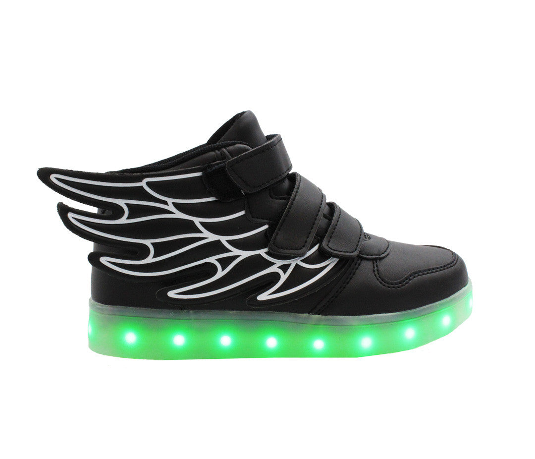 Frem Senatet Compose LED Light Up Shoes | Black Wings | LED Fashion Sneakers – LED SHOE SOURCE