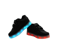 Kids High Top Sport (Black) - LED SHOE SOURCE,  Shoes - Fashion LED Shoes USB Charging light up Sneakers Adults Unisex Men women kids Casual Shoes High Quality